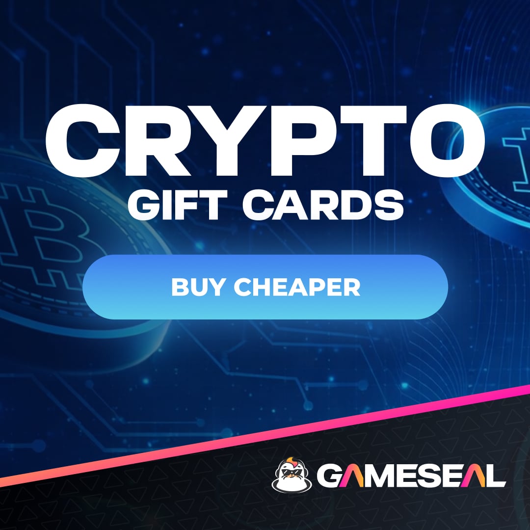 GameSeal Crypto Gift Cards - Buy Cheaper with Bitcoin Ethereum USDT