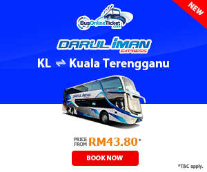 Express bus service from between KL and Kuala Terengganu