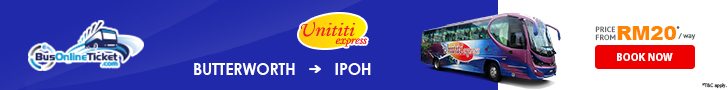 Travelling from Butterworth to Ipoh with Unititi Express
