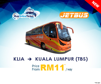 JetBus Offers Bus From KLIA to Kuala Lumpur