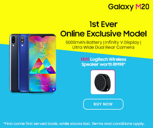 samsung.com - 1st Ever Online Exclusive Model: Galaxy M20 + FREE Logitech Wireless Speaker