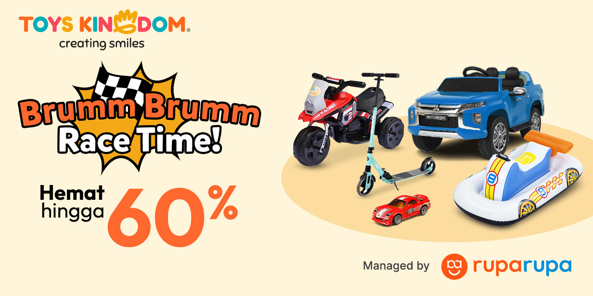 Brumm Brumm Race Time | Hemat hingga 70% + Extra potongan hingga 25rb