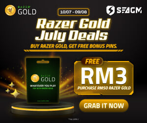 SEAGM x Razer Gold Bonus Pin Campaign