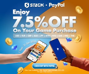 SEAGM x PayPal 7.5% OFF Bonus Campaign