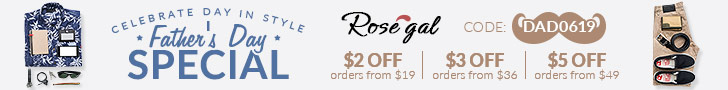 rosegal.com - 728×90 – Fathers Day Special